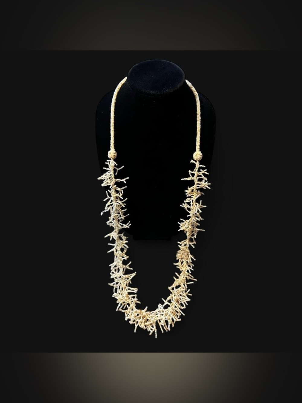 Mermaid Fairy Beaded Beige Necklace!